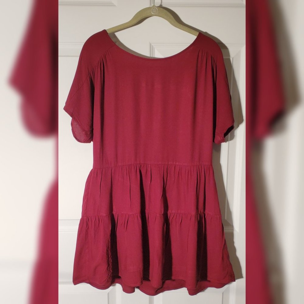 Red babydoll dress